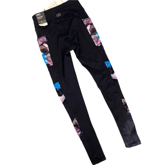 CALIA Essential Mesh Floral Leggings Carrie Underwood Pockets Womens XS - Picture 3 of 11